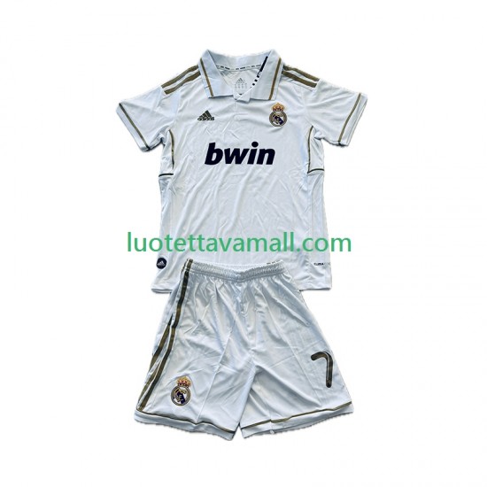 Lapset Real Madrid Cristiano Ronaldo 7 Retro 2011-2012 Lyhythihainen Fanipaita ,Koti