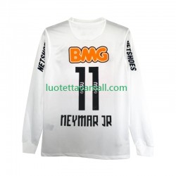 Miehet Santos Neymar JR 11 Retro 2011-2012 Pitkähihainen Fanipaita ,Koti