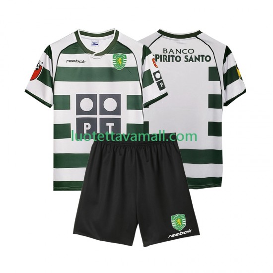 Lapset Sporting CP Retro 2001 2003 Lyhythihainen Fanipaita ,Koti