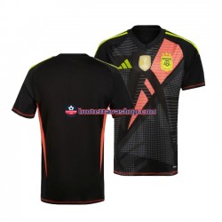 Miehet Argentiina Maalivahdin Copa America 2024 Musta Lyhythihainen Fanipaita ,Koti