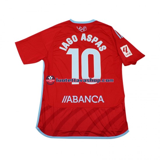 Miehet Celta de Vigo Iago Aspas 10 2023-2024 Lyhythihainen Fanipaita ,Vieras