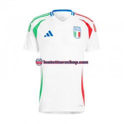 Miehet Italia Euro 2024 Valkoinen Lyhythihainen Fanipaita ,Vieras
