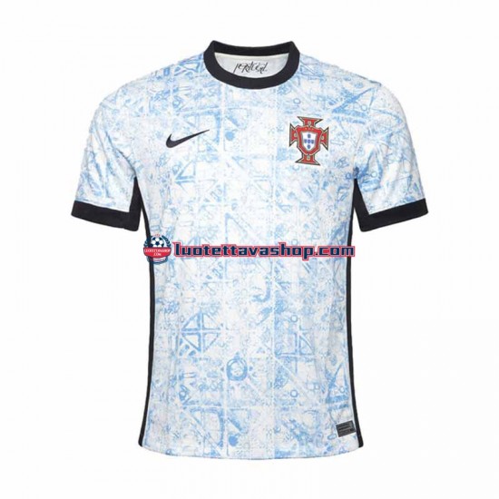 Miehet Portugali Euro 2024 Lyhythihainen Fanipaita ,Vieras