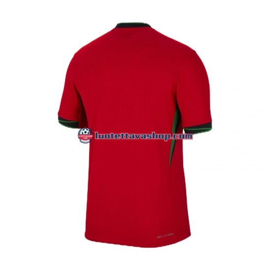 Miehet Portugali Euro 2024 Punainen Lyhythihainen Fanipaita ,Koti