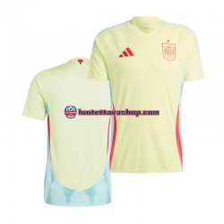 Miehet Espanja Euro 2024 Lyhythihainen Fanipaita ,Vieras