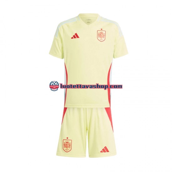 Lapset Espanja Euro 2024 Lyhythihainen Fanipaita ,Vieras