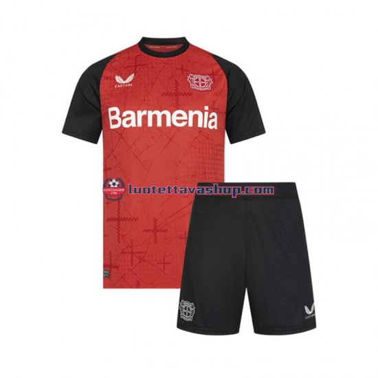 Lapset Bayer 04 Leverkusen 2024-2025 Lyhythihainen Fanipaita ,Koti