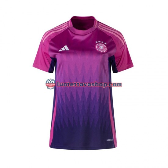 Naiset Saksa Euro 2024 Lyhythihainen Fanipaita ,Vieras