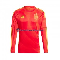 Miehet Espanja Euro 2024 Pitkähihainen Fanipaita ,Koti