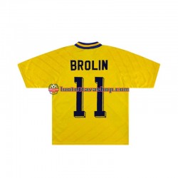 Miehet Ruotsi Brolin 11 Retro 1994 Lyhythihainen Fanipaita ,Koti