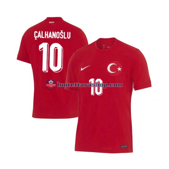 Miehet Turkki Hakan Calhanoglu 10 Euro 2024 Lyhythihainen Fanipaita ,Vieras
