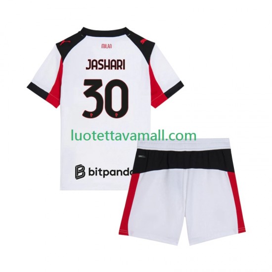 Lapset AC Milan Ardon Jashari 30 2025-2026 Lyhythihainen Fanipaita ,Vieras