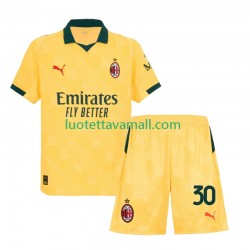 Lapset AC Milan Ardon Jashari 30 2025-2026 Lyhythihainen Fanipaita ,Kolmas