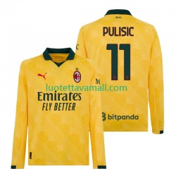 Miehet AC Milan Christian Pulisic 11 2025-2026 Pitkähihainen Fanipaita ,Kolmas