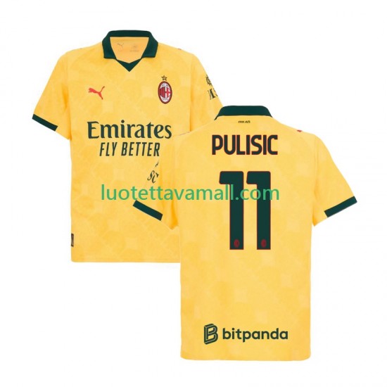 Miehet AC Milan Christian Pulisic 11 2025-2026 Lyhythihainen Fanipaita ,Kolmas