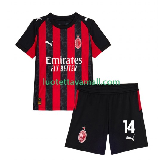 Lapset AC Milan Luca Modric 14 2025-2026 Lyhythihainen Fanipaita ,Koti