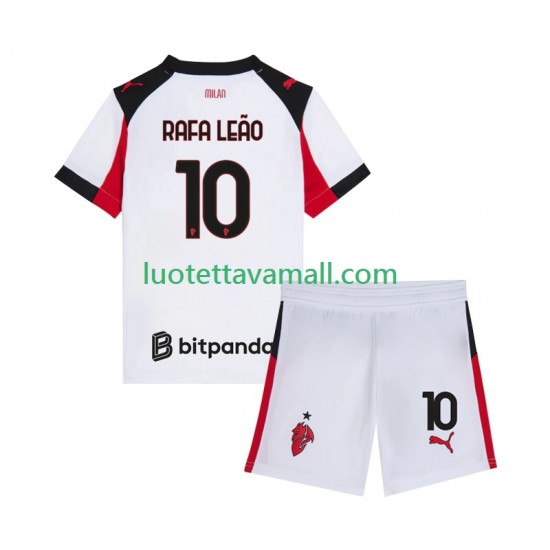 Lapset AC Milan Rafael Leao 10 2025-2026 Lyhythihainen Fanipaita ,Vieras