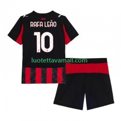 Lapset AC Milan Rafael Leao 10 2025-2026 Lyhythihainen Fanipaita ,Koti