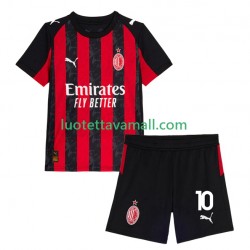Lapset AC Milan Rafael Leao 10 2025-2026 Lyhythihainen Fanipaita ,Koti