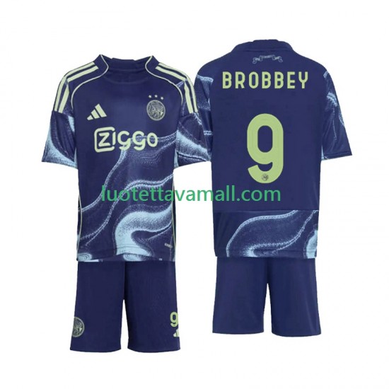Lapset AFC Ajax Brian Brobbey 9 2025-2026 Lyhythihainen Fanipaita ,Vieras