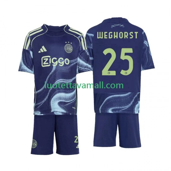 Lapset AFC Ajax Wout Weghorst 25 2025-2026 Lyhythihainen Fanipaita ,Vieras