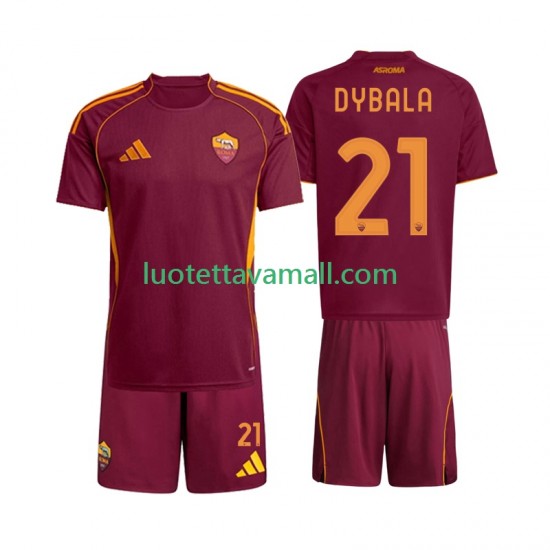 Lapset AS Roma Dybala 21 2025-2026 Lyhythihainen Fanipaita ,Koti