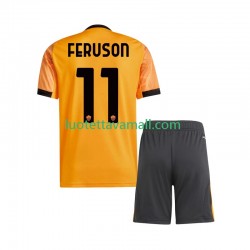 Lapset AS Roma Evan Ferguson 11 2025-2026 Lyhythihainen Fanipaita ,Vieras