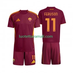 Lapset AS Roma Evan Ferguson 11 2025-2026 Lyhythihainen Fanipaita ,Koti