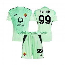 Lapset AS Roma Maalivahdin Mile Svilar 99 2025-2026 Lyhythihainen Fanipaita ,Vieras ,Neljäs