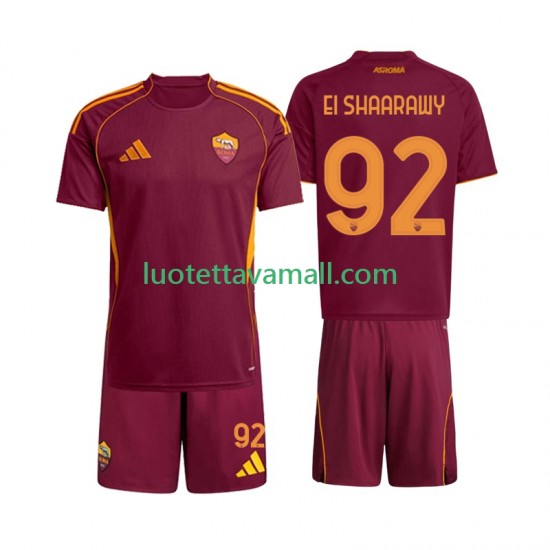 Lapset AS Roma Stephan El Shaarawy 92 2025-2026 Lyhythihainen Fanipaita ,Koti