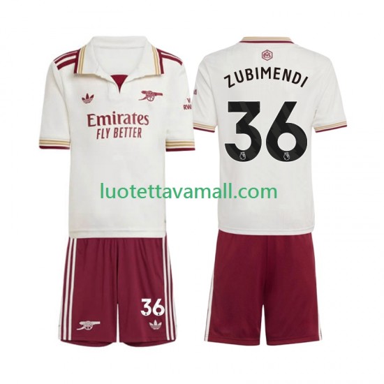 Lapset Arsenal Martin Zubimendi 36 2025-2026 Lyhythihainen Fanipaita ,Kolmas