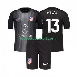 Lapset Atlético Madrid Maalivahdin Jan Oblak 13 2025-2026 Lyhythihainen Fanipaita ,Vieras