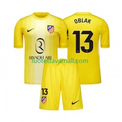 Lapset Atlético Madrid Maalivahdin Jan Oblak 13 2025-2026 Lyhythihainen Fanipaita ,Koti