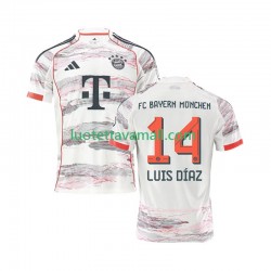 Miehet FC Bayern München Luis Diaz 14 2025-2026 Lyhythihainen Fanipaita ,Vieras