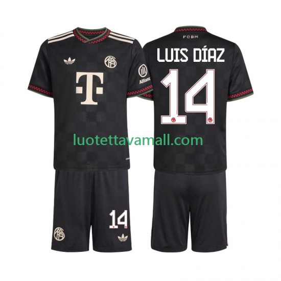 Lapset FC Bayern München Luis Diaz 14 2025-2026 Lyhythihainen Fanipaita ,Kolmas