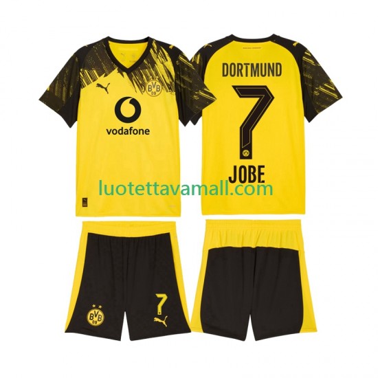 Lapset Borussia Dortmund Jobe Bellingham 7 2025-2026 Lyhythihainen Fanipaita ,Koti