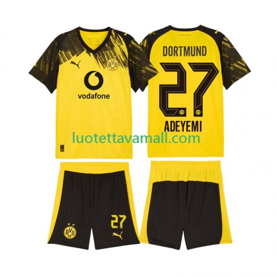 Lapset Borussia Dortmund Karim Adeyemi 27 2025-2026 Lyhythihainen Fanipaita ,Koti