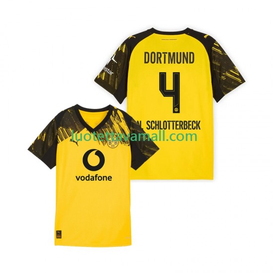 Miehet Borussia Dortmund Nico Schlotterbeck 4 2025-2026 Lyhythihainen Fanipaita ,Koti