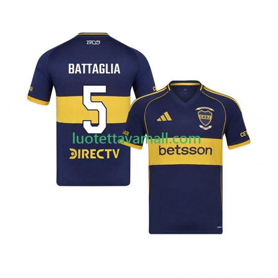 Miehet CA Boca Juniors Rodrigo Battaglia 5 2025-2026 Lyhythihainen Fanipaita ,Koti