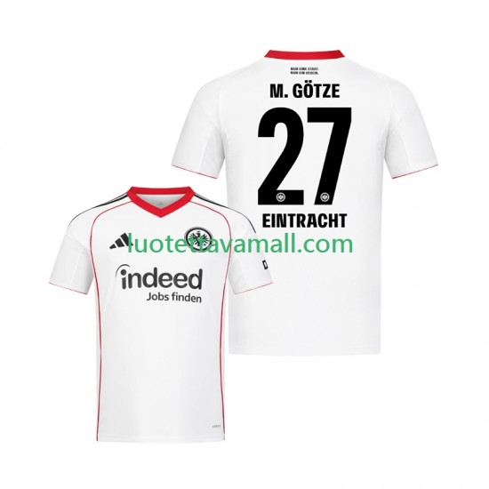 Miehet Eintracht Frankfurt Mario Gotze 27 2025-2026 Lyhythihainen Fanipaita ,Vieras