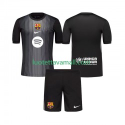 Lapset FC Barcelona Maalivahdin 2025-2026 Lyhythihainen Fanipaita ,Kolmas
