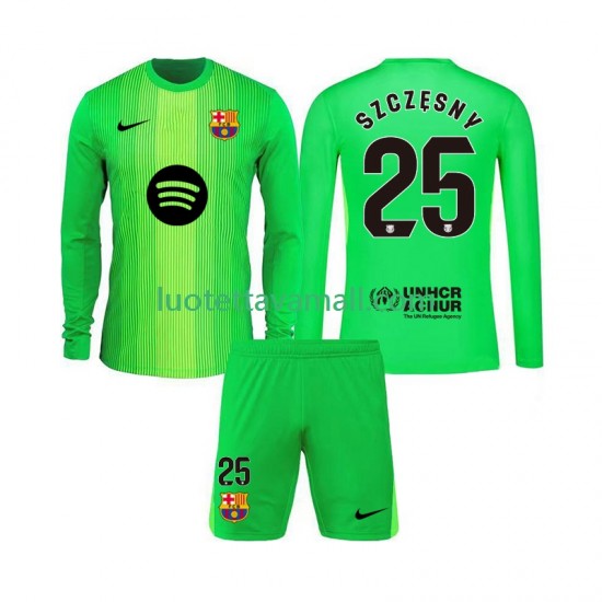 Lapset FC Barcelona Maalivahdin Szczesny 25 2025-2026 Pitkähihainen Fanipaita ,Koti
