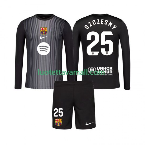 Lapset FC Barcelona Maalivahdin Szczesny 25 2025-2026 Pitkähihainen Fanipaita ,Kolmas