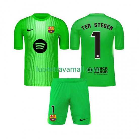 Lapset FC Barcelona Maalivahdin Ter Stegen 1 2025-2026 Lyhythihainen Fanipaita ,Koti