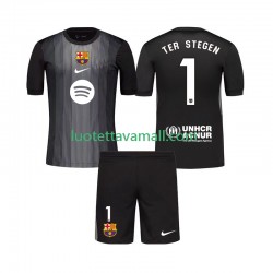Lapset FC Barcelona Maalivahdin Ter Stegen 1 2025-2026 Lyhythihainen Fanipaita ,Kolmas