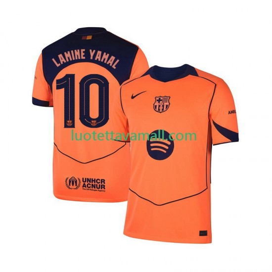 Miehet FC Barcelona Lamine Yamal 10 UCL 2025-2026 Lyhythihainen Fanipaita ,Kolmas