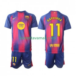 Lapset FC Barcelona Raphinha 11 2025-2026 Lyhythihainen Fanipaita ,Koti