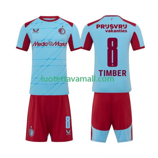 Lapset Feyenoord Rotterdam Quinten Timber 8 2025-2026 Lyhythihainen Fanipaita ,Kolmas