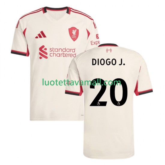 Miehet Liverpool Diogo Jota 20 2025-2026 Lyhythihainen Fanipaita ,Vieras