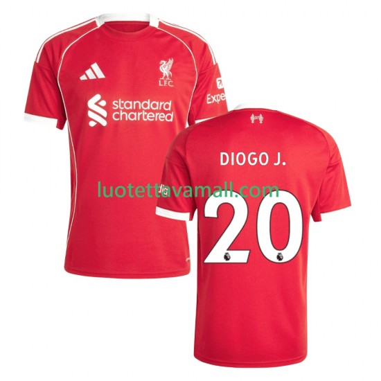 Miehet Liverpool Diogo Jota 20 2025-2026 Lyhythihainen Fanipaita ,Koti